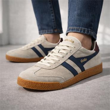 Gola Men Elan Gumsole Trainer - Bone Navy Red